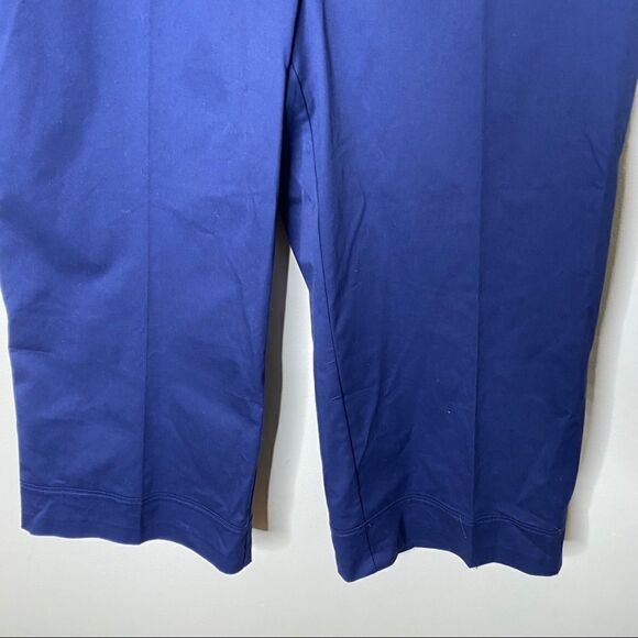 Laundry Shelli Segal Navy Cropped Tailor Pants 14 - Picture 4 of 8